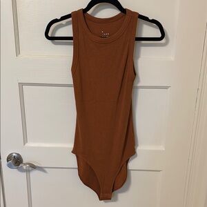 A New Day Brown Bodysuit One Piece Tank Top
